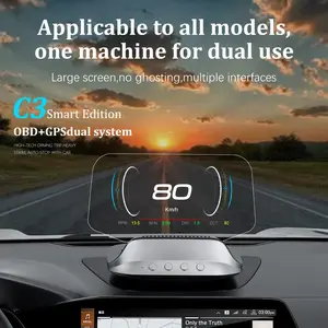 Car display screen OBD2 speed GPS projector, portable HD heads-up display without ghosting
