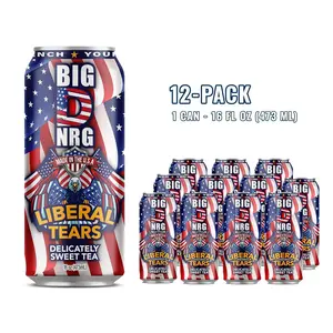 Big D Energy Drink - Liberal Tears Sweet Tea - 12 Pack Energy Drinks 90mg Caffeine - Natural Low Calorie USA Made - 16oz Cans, Sugar, Beverage tiktokshopspringglowup