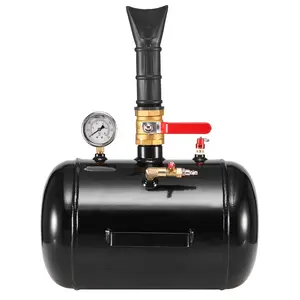 VEVOR Air Tire Bead Seater, 5 Gal / 18.9 L, Heavy Duty Tire Bead Blaster Tool, 87-116 PSI Operating Pressure, Air Trigger Seating Inflator for Pickup, Truck, ATV, Jeep, Van, Lawn Tractor, RV, Black, Carbon Steel, Pressure Gauge
