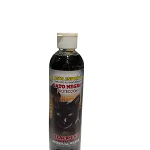Black Cat Spiritual Water (1)  8oz   Luck, Abundance,  Hoodoo~ Wicca~ Santeria