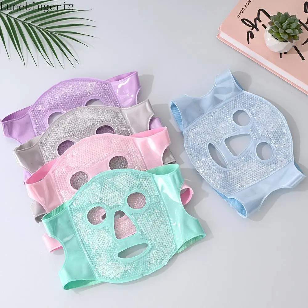 Cooling Sleep Mask with Gel Beads, a Reusable Hot-Cold Wrap for Puffiness and Migraine Relief, Portable for Camping, Bead Gel, Puffiness Relief, One Size