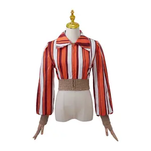 Movie Mamma Mia Here We Go Again Cosplay Costume Donna Sheridan Tanya Costume Orange Crop Top Jacket