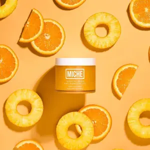 MICHE Beauty Tropical Oasis Anti-Humidity Frizz Fighting Hair Gel 8.8 oz Firm Hold for All Hair Types Curly Coils Wavy Alcohol Free Haircare - Moisture, Smooth