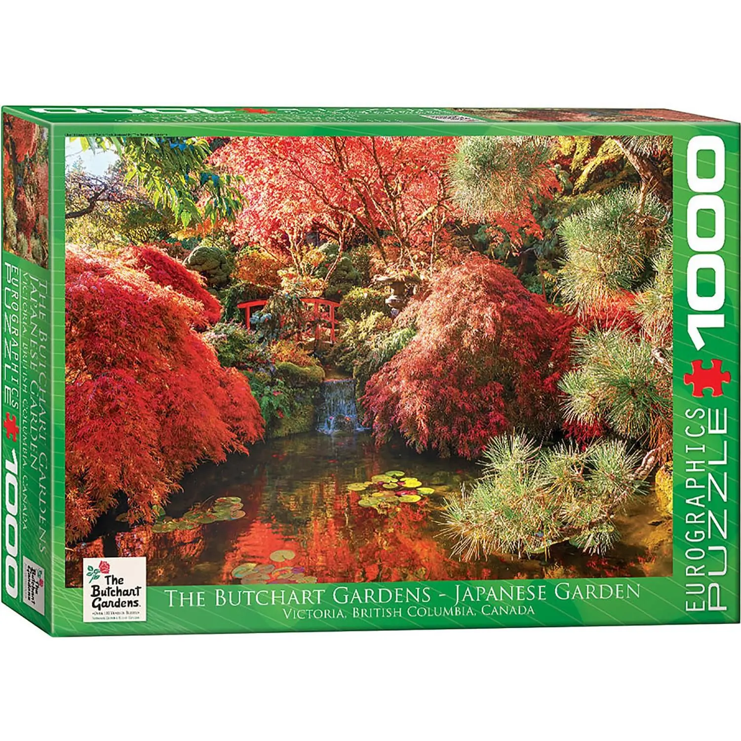Eurographics Inc. 1000-Piece The Butchart Gardens Japanese Garden Art Puzzle Gift, Jigsaw Puzzle for Teens & Adults, Toys & Hobbies Board Game for All Ages at Birthdays, Holidays
