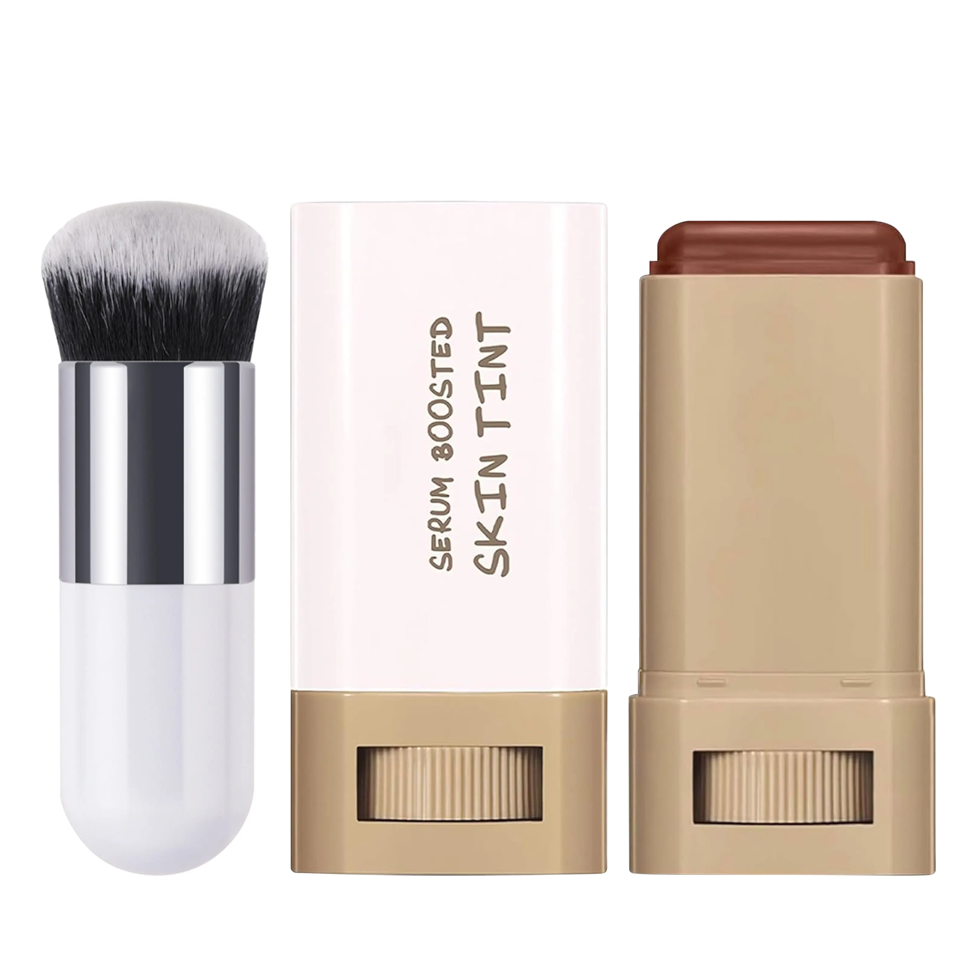 Hydrating Skin Tint Stick, 3-in-1 Concealer Foundation Hybrid with Serum for a Radiant Dewy Finish, Long-Lasting Sheer to Medium Coverage, Moisturize, Hydrate, Dewy Makeup, Buildable Pigmented, High Quality Cosmetics, Makeup Products, Even Skin Tone