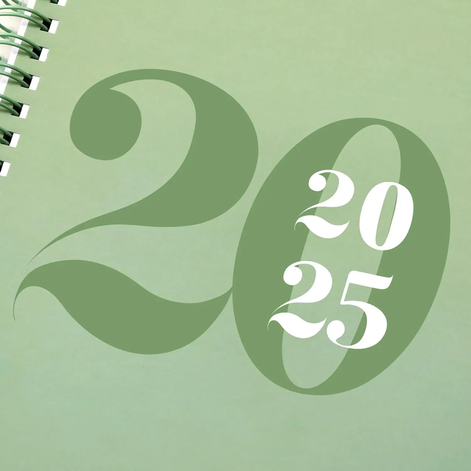 2025 Planner with Colorful Tabs for Schedule Your Daily Life - Green Planner