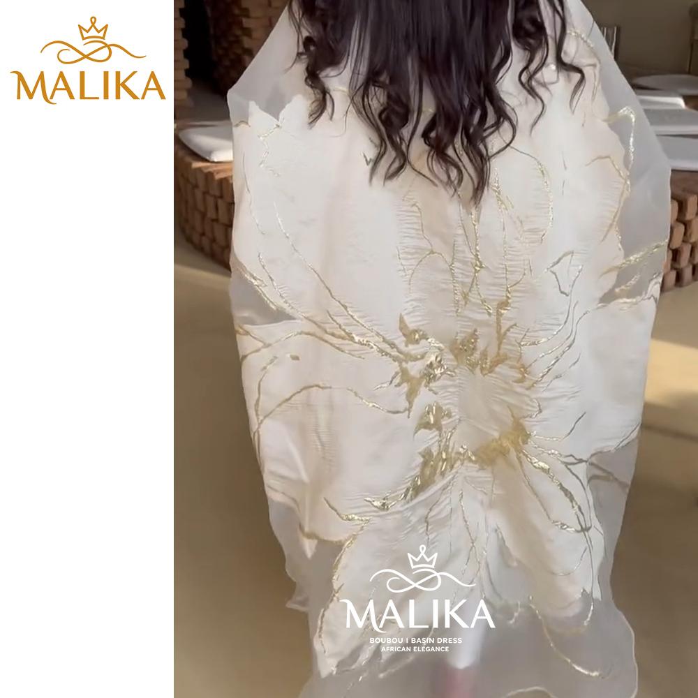 2pcs Set Newdrop Middle Eastern White Flower Brocade Semi Sheer Dress with Soft Lining and Belt Luxury Wedding Party Muslim Kaftan Long Robe