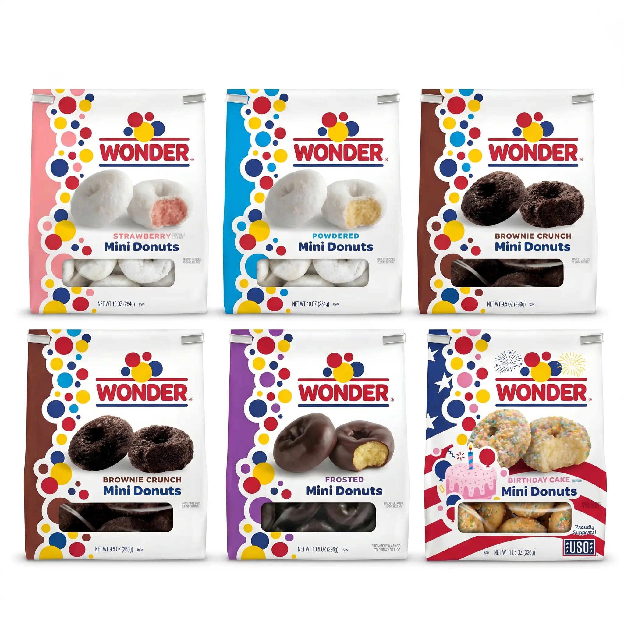Wonder Mini Donuts - 10 oz, 2 Packs, Choose Your Flavor Wonder Mini Donuts - 10 oz, 2 Packs, Choose Your Flavor