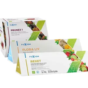 Detox 3 en 1  Prunex, Flora Liv, Rexet, “3 productos, 1 propósito”. Beverage