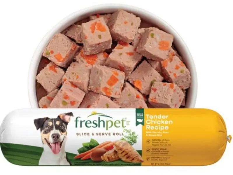 Freshpet Slice & Serve Roll Wet Dog Food -  Recipe Tender Chicken 6 lb