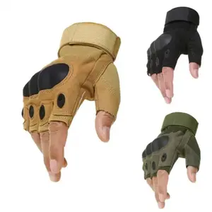 2026 NEW Men's Half Finger Outdoor Military Tactical Gloves for Shooting Hunting Airsoft Motorcycle Cycling Sports