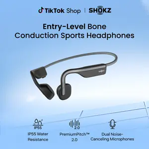 SHOKZ OpenMove - Open-Ear Bluetooth Sport Headphones, Bone Conduction Wireless Earphones, Sweatproof for Running and Workouts