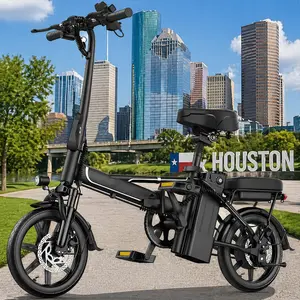 14" Mini E-Bike|500W(Peak 750W) Pure AluminumFrame|22Mph Top Speed |Up to 40 Miles Range Perfectfor Campus Commutes, Grocery Runs, or Leisure Rides NoMore Sweating - Electric Assist for Smooth Hills & LongDistances!.SummerWins,Father's Day Gife