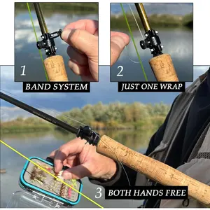 Fishing Line Holder Holds Line While Tying Hooks & Lures Stow Tippet Holder Prevents Line from Falling Back Down for Moving Locations