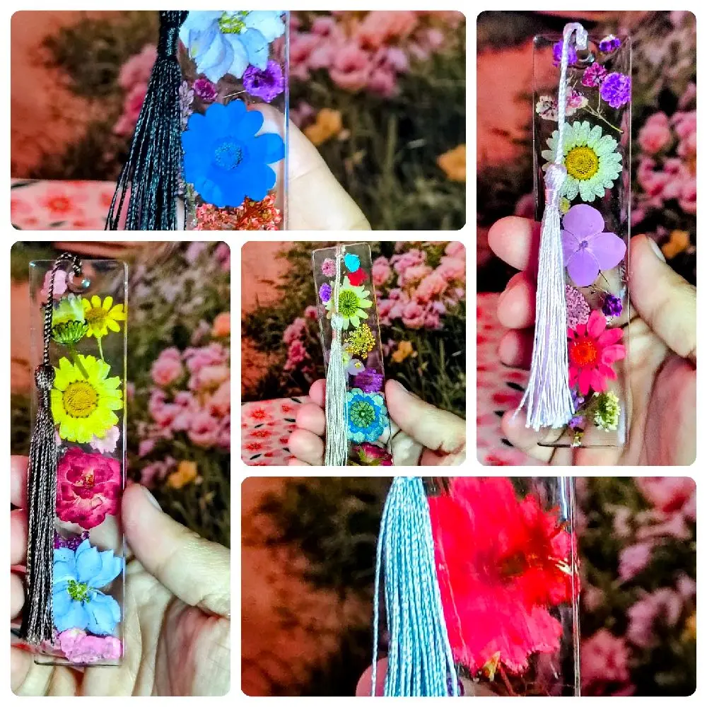 Real Flower Resin Bookmark