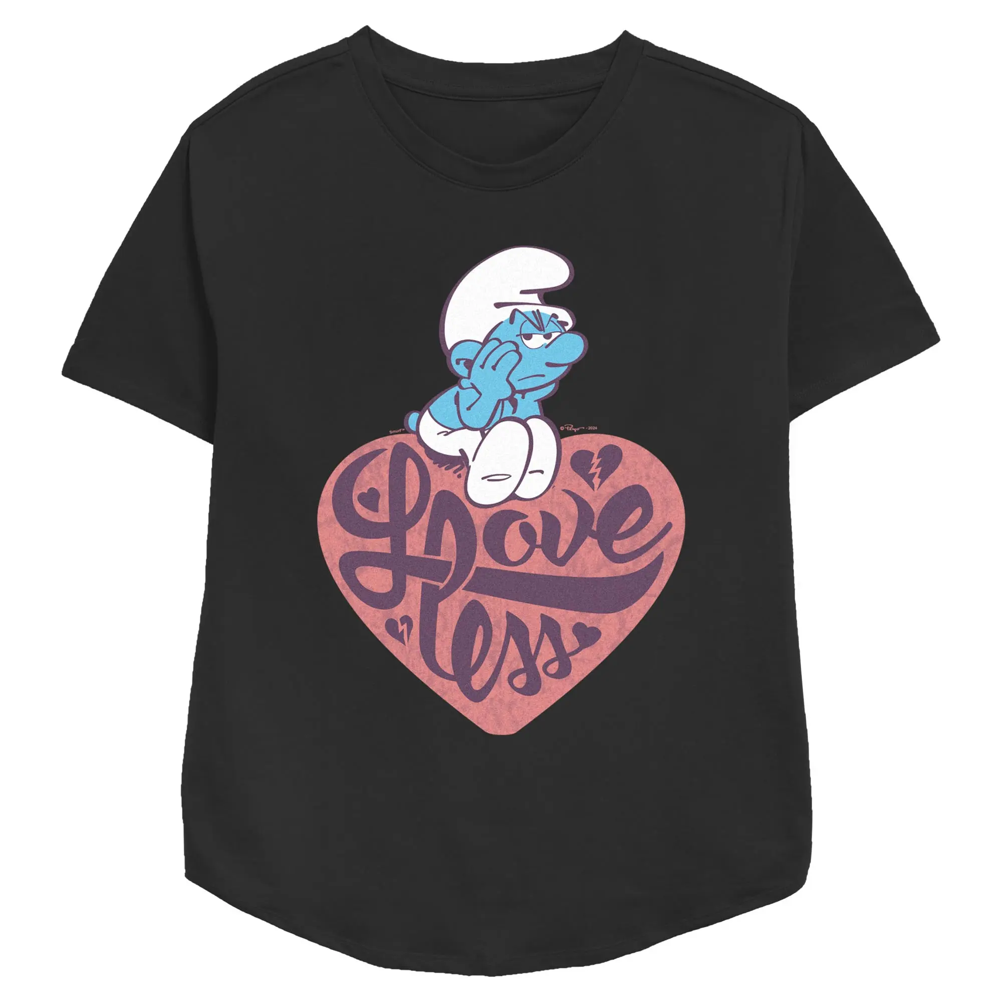 Women's The Smurfs Grouchy Loveless T-Shirt, Cold Wash Women's T-Shirt, Cold Wash Women's T-Shirts