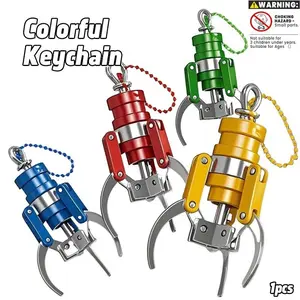 DIY Keychain Claw Machine Pendant, Sensory Fidget Keychain, Creative Mini Handle Stress Relief Tool, Fun Toy Gift for Fingers, Unique Design, Perfect for Kids & Adults, Stress Relief Fidget