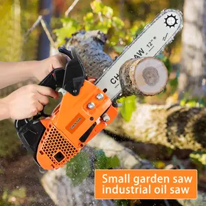 9800rpm/0.9kw 25.4cc Gas Chainsaw,powertools, 2-Stroke Portable Chain Saw, Handheld High-Power Logging Saw, Home Gas Small Garden Saw
