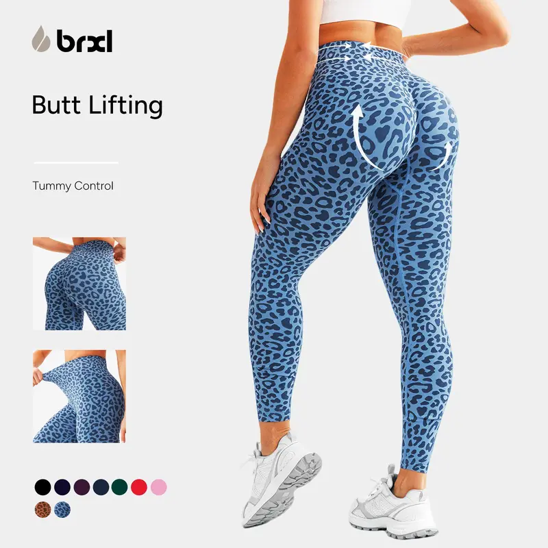 BRXL Pro 2.0 Butt Lifting Lycra No Front Seam Workout Leggings for Women Tummy Control High Waist Seamless Gym Running Leggings-3