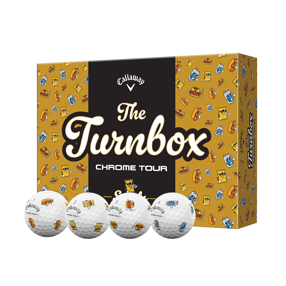 Callaway Golf Chrome Tour Turnbox Golf Balls in White Callaway Golf Chrome Tour Turnbox Golf Balls in White