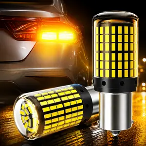 2PCS T20 Brake Light, Turn Signal, Suitable for 1156, 1157, 3157, 7440, 7443 LED Turn Signal, 6000K White Light, Decoded Anti‑Flicker No Hyperflash, Universal Car Accessories, Can Be Used As Reverse/Tail/Brake/Parking Lights