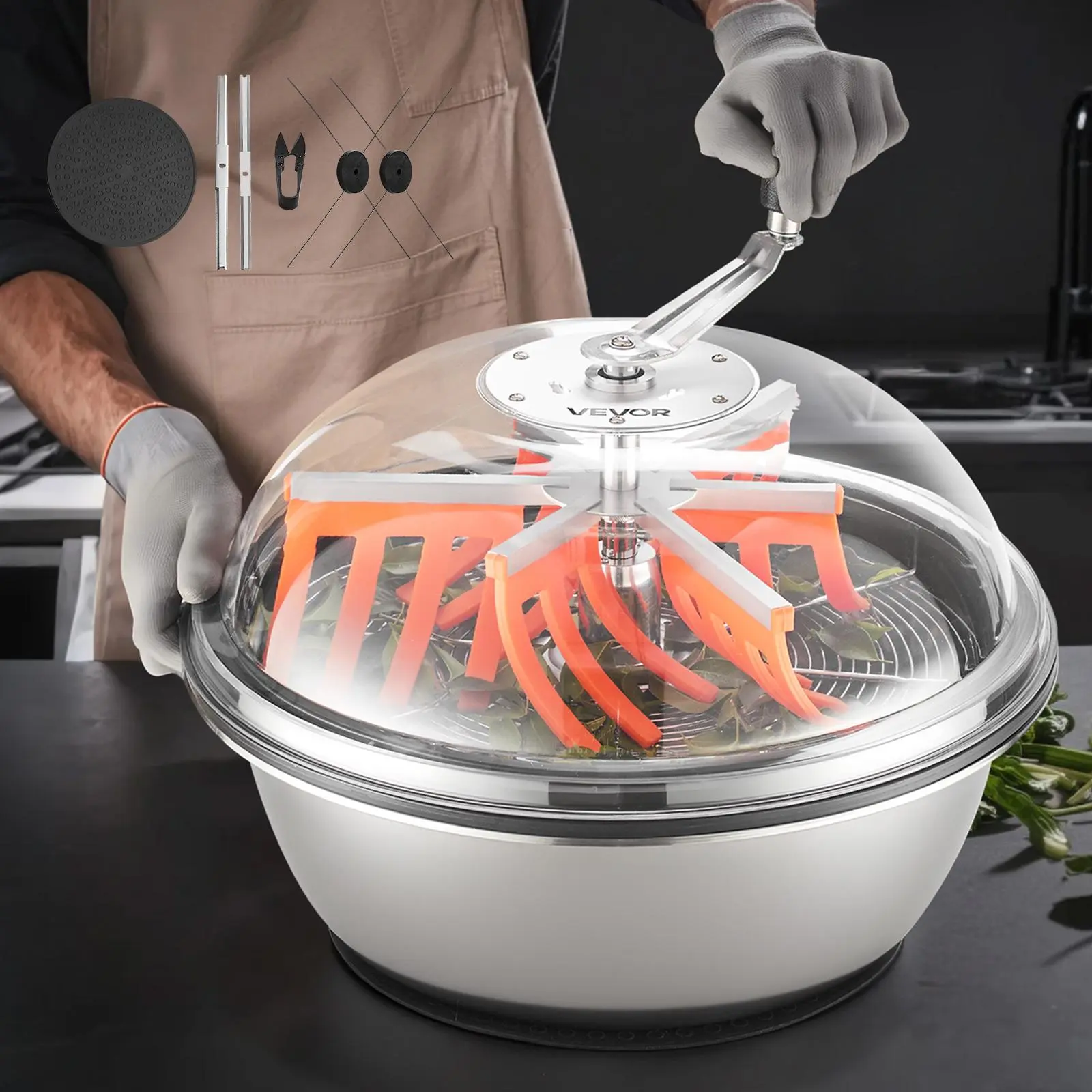 【SummerFinds】VEVOR Bud Leaf Bowl Trimmer, 19 in Manual Bud Trimmer, with Sharp Stainless Steel Blades, Visual Cutting, Wet & Dry Hydroponic Cutting Machine, Twisted Spin Cut for Plants Leaves Buds Flowers