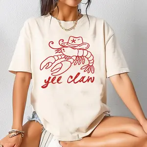 Western Crawfish Tshirt, Crawfish Season Tee, Cajun Food Crewneck, Crawfish Lover Shirt, Trendy Tee, Gift For Her