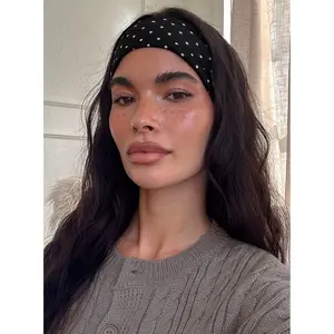 The Juney Headband Black Polka Dot