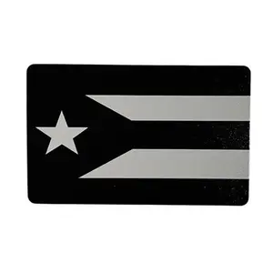 Metal Puerto Rico (Resistance) Flag Car Emblem - Durable Aluminum Alloy Design with Strong 3M Adhesive Backing for Cars Trucks Laptops & More US Made Vinyl Decals Windshield Sticker