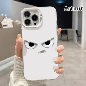 Magnetic Phone Case for iPhone 16 15 14 Pro Max 13 12 11 XR XS Plus Angry eye expression Pattern IMD Polycarbon Shockproof Rugged Mobile Phone Cover Gift for Girl