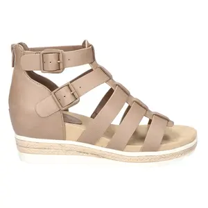 Easy Street Womens Simone Espadrille Gladiator  Casual Sandals Casual Low Heel 1-2" - Beige