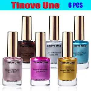 Color Freedom Secured! Tinovo Uno 6 - Bottle 72ml (12ml×6) Quick - Dry Set — Unlock Nail Artist Nail Polish All - Rounder! （US Local warehouse shipping）