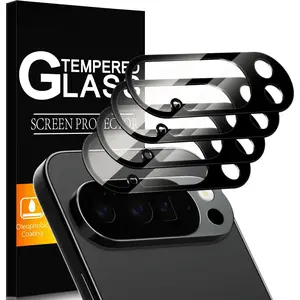 4 Pack Tempered Glass Camera Lens Protector for  Pixel 10 Pro XL, 9H Hardness, Anti-Scratch, Case Friendly