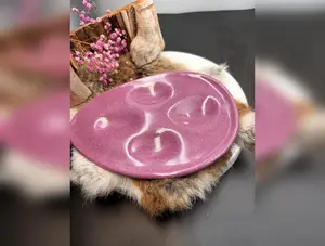 Handmade stoneware deviled egg platter!