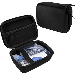 Carrying Case Compatible with Portable Handheld Inhaler Nebulizer for Adults,Handheld Mesh Atomizer,Inhaler Spacer Bag-Black(Case Only)