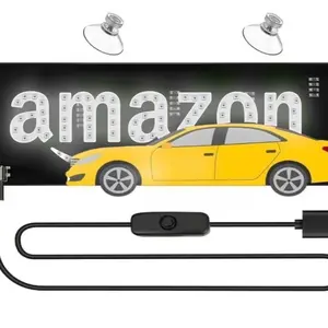 Luz Pro Flex Delivery Driver (white color )LED Sign - Bright Colorful Safety Lights for Enhanced Visibility & Energy Efficiency - Easy Install Portable Design - Durable & Professional for Nighttime Deliveries