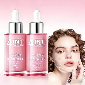 2PCS Korean 4-in-1 Super Essence Lotion Moisturizing Hydrating Face Cream Facial Toner Nicotinamide Glossy Serum for All Skin Types Hydrate Moisture