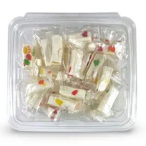 Fruity Jujube Nougat, Sweet Chewy Candy with Tangy Fruit Bits, 1 lb. Tub