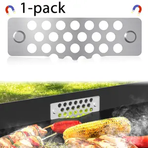 1 pack/2 pack Grease Gate Blocker,Foods from Falling into Rear Grease Trap Cup Tray,Compatible with Blackstone Grill Accessories,304 Stainless Steel,Magnetic & Easy to Install