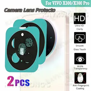 KAYKWONG'S 2-Pack Rear 3D Camera Lens Protector For Vivo X300/x300 Pro , Tempered Glass Lens Film, HD Lens Ring Membrane, Lens Protection Case