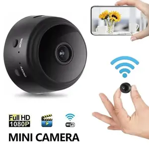 A9 Mini IP : 1080P HD Mobile Surveillance - Wifi Smart Home Security Camcorder Baby Monitor Monitoring flip typology christmas projector light cable antenna fortv evo hybrid steam console tiny size invisible earbuds wireless wearable video bl Shockproof L