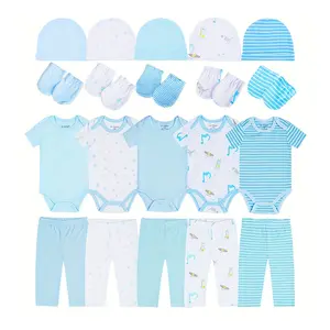 JY.COZY FOR BABY Unisex Baby Boy Girl Bodysuits Sets 20 Pack Cotton Casual New Born Clothes Comfort Infant Outfit Essentials Newborn Baby Girl