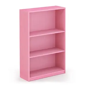 JAYA 3-Tier Easy Adjustable Bookshelf Furniture, 9.5x24.5x40.3 in Indoor Shelves, for Living Room, Home Office