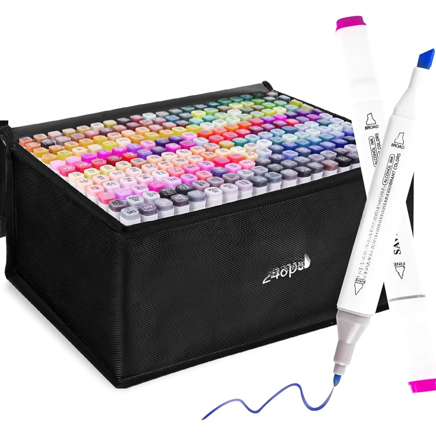 240 Colors  Markers, [2025 Upgraded] Dual Tips Markers for  and Adults in Coloring or Painting(Fine & Broad)