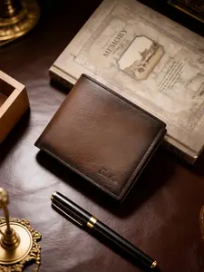 High-Quality Faux Leather Wallet for Men, Vintage Design Style, Minimalist Daily Use Card Holder, Stylish and Durable Accessory, Vintage Wallets