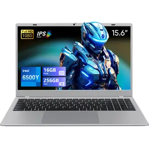 15.6" Student Laptop Computer, Intel 6500Y Processor 16GB RAM 256GB SSD 1920x1080 FHD IPS Display Lightweight Laptop with Webcam WiFi Long Battery Life for College, Zoom Classes Work Home Use