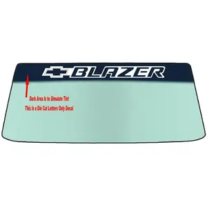 FOR CHEVY BLAZER Windshield Banner Vinyl Decal - With Application Tool