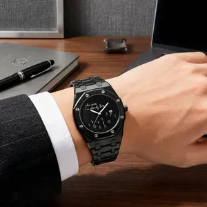 Funny "Who Cares I'm Already Late" Novelty Watch - Minimalist Octagonal Quartz Wristwatch, Creative Statement Fashion Timepiece for Men & Women