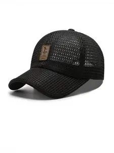 2026 Summer New Mesh Hat with Large Brim, Outdoor Sports Sun Protection Breathable Baseball Cap, UV-Blocking Duckbill Sun Hat, Quality Caps Casual Fitted Headwear, Leisure Hat Adjustable Snapback Street Style Snapback, Outdoor Sports letter cap