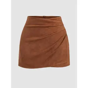 Elegant Italian style A-line short skirt, retro slim fit wrinkle resistant, high waisted all season dressRAIMENTRY